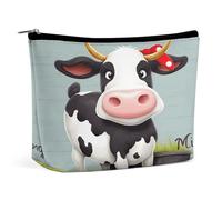 MNVTSKOP Trousse de toilette portable de grande capacité pour femme Motif vache mignonne