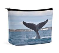 MNVTSKOP Whale Tail Trousse de toilette de voyage de grande capacité pour femme