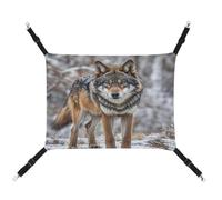 MNVTSKOP Wolf Hamac respirant pour chat avec sangles réglables et crochets en métal pour petit animal de compagnie pour intérieur et extérieur