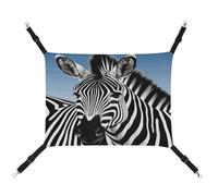 MNVTSKOP Zebra Hamac respirant pour chat avec sangles réglables et crochets en métal pour petit animal de compagnie pour intérieur et extérieur