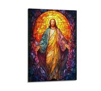 MNXBCL Impression sur toile murale décorative - Portrait de Jésus-Christ - Impression d'art moderne pour chambre à coucher - 60 x 90 cm