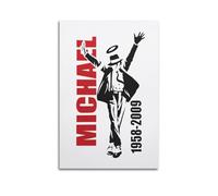 MNXBCL Michael Jackson Silhouette1 Impression sur toile murale moderne pour chambre à coucher 20 x 30 cm