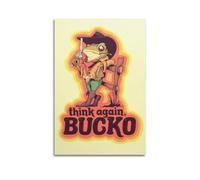 MNXBCL Poster décoratif sur toile Think Again - Impression d'art moderne pour chambre à coucher - 40 x 60 cm