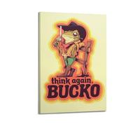 MNXBCL Poster décoratif sur toile Think Again - Impression d'art moderne pour chambre à coucher - 50 x 75 cm