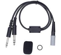 MNYTDPOCF Aviation Headset Adapter, Helicopter Headset Adapter with GA 2 Plug and Lemo 6pin, Shielded Rugged Cable with High Density Sponge for Fixed Wing Aircraft and General Aviation Use