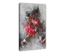 Mnyuein John Wall 3 Poster de basket-ball sur toile pour salon, chambre à coucher, cadre : 30 x 45 cm