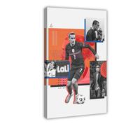 Mnyuein Poster de football Antoine Griezmann 0 sur toile pour décoration de chambre à coucher, bureau, chambre, cadre cadeau : 50 x 75 cm