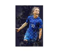 Mnyuein Poster Luka Modric 2 sur toile - Décoration murale pour salon, chambre à coucher - Sans cadre - 50 x 75 cm