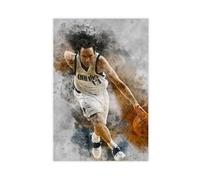 Mnyuein Poster Steve Nash 9 sur toile de basket-ball, décoration de chambre à coucher, bureau, chambre, cadeau, sans cadre : 50 x 75 cm