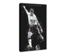 Mnyuein Poster sur toile Steven Gerrard - Joueur de football - Décoration pour chambre à coucher, bureau, chambre - Cadre cadeau : 50 x 75 cm