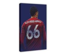 Mnyuein Trent Alexander Arnold 8 Poster Football sur toile Décoration murale pour salon, chambre à coucher, cadre : 40 x 60 cm