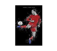 Mnyuein Virgil Van Dijk Poster sur toile représentant un joueur de football - Décoration murale pour salon, chambre à coucher - Sans cadre - 40 x 60 cm