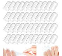 MNYXIS 60 Pièces Protège Orteils en Silicone Transparent, Protection Orteils Pied contre Frottement, Capuchon Orteil Respirant pour Ampoules, Cors et Callosités, Confortable pour Hommes et Femmes