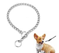 MNYXIS Collier Étrangleur pour Chien en Acier Inoxydable, 3.0mm x 55cm - Collier de Dressage Robuste pour Chiens Moyens et Grands, Chaîne de Formation en Métal Durable pour Marche et Éducation