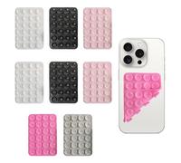 MNYXIS Lot De 8 Pièces Coque Ventouse Double Face En Silicone, Ventouses pour Tous Les modèles de téléphones, Anti-Rutsch, Support Téléphone Portable Pour Selfies, Vidéos Et Recharge Mobil