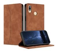 Mo-Beauty Coque Compatible avec pour Huawei Honor 8X / 9X Lite, Etui Protection Housse Premium en Cuir PU Portefeuille Rabat Clapet Case, Pochette Flip Magnétique Étui Case Coque Cuir (Kaki)
