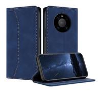 Mo-Beauty Coque Compatible avec pour Huawei Mate 40 Pro, Etui Protection Housse Premium en Cuir PU Portefeuille Rabat Clapet Case, Pochette Flip Fermeture Magnétique Étui Case Coque Cuir (Bleu)