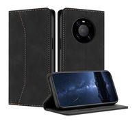 Mo-Beauty Coque Compatible avec pour Huawei Mate 40 Pro, Etui Protection Housse Premium en Cuir PU Portefeuille Rabat Clapet Case, Pochette Flip Fermeture Magnétique Étui Case Coque Cuir (Noir)