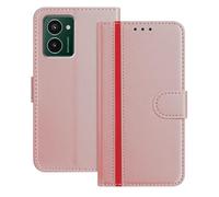Mo-Beauty Coque Compatible avec pour Nokia HMD Pulse Pro/HMD Pulse/HMD Pulse Plus,Cuir PU Portefeuille Rabat Clapet Case [Fermeture magnétique] [3 Porte Cartes] [ Antichoc Stand ] (Rose)