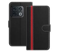 Mo-Beauty Coque Compatible avec pour OnePlus 10 Pro 5G,Cuir PU Portefeuille Rabat Clapet Case [Fermeture magnétique] [3 Porte Cartes] [ Antichoc Stand ] Etui pour OnePlus 10 Pro 5G(Noir)