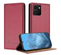 Mo-Beauty Coque pour Nokia HMD Skyline 5G, Etui pour Nokia HMD Skyline 5G, Housse avec Fermeture Magnétique Porte Cartes 360 Degrés Antichoc Protection Stand Fonction - Rouge
