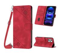 Mo-Beauty Coque pour Redmi Note 12 Pro Plus/Note 12 Discovery, PU Leather Flip Portefeuille Étui en Cuir, [3 Porte Cartes] [Fermeture magnétique] Coque pour Redmi Note 12 Pro Plus - Rouge