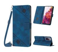 Mo-Beauty Coque pour Samsung Galaxy S20 FE 5G / S20 Fan Edition / S20 Lite, PU Leather Flip Portefeuille Étui en Cuir, [3 Porte Cartes] [Fermeture magnétique] Coque pour Samsung S20 FE 5G - Bleu