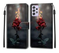 Mo-Beauty Coque Samsung Galaxy A52 4G/A52 5G/A52S 5G, Etui Premium Housse en Cuir Pochette Protection Portefeuille Rabat Clapet Case Porte Carte Magnétique Étui Antichoc Cover (Rose)