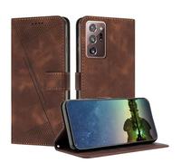 Mo-Beauty Etui Coque pour Samsung Galaxy Note 20 Ultra, Coque de Telephone en Cuir de Première Qualité [Pochette de Portefeuille] Porte Carte Compatible avec Coque Samsung Note 20 Ultra - Marron