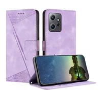 Mo-Beauty Etui Coque pour Xiaomi Redmi Note 12 4G, Coque de Telephone en Cuir de Première Qualité [Pochette de Portefeuille] Porte Carte Compatible avec Coque Xiaomi Redmi Note 12 4G - Violet