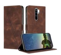 Mo-Beauty Etui Coque pour Xiaomi Redmi Note 8 Pro, Coque de Telephone en Cuir de Première Qualité [Pochette de Portefeuille] Porte Carte Compatible avec Coque Xiaomi Redmi Note 8 Pro - Marron