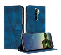 Mo-Beauty Etui Coque pour Xiaomi Redmi Note 8 Pro, Coque de Telephone en Cuir de Première Qualité [Pochette de Portefeuille] Porte Carte Magnétique Compatible avec Coque Xiaomi Redmi Note 8 Pro - Bleu