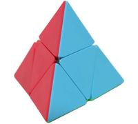 Mo Fang Ge Pyraminx 2x2 Stickerless Cube Mofangge Pyramid 2x2 Triangle À Quatre Axes Tetrahedron Puzzle Cube Avec Un Cube Trépied (2x2 Stickerless)