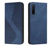 Mo-Somnus Coque pour OnePlus Nord CE 5G, Etui OnePlus Nord CE 5G Cuir, PU Cuir Portefeuille Housse et Magnétique Flip Pochette Étui à Rabat Protection Case avec Antichoc TPU Housse (Bleu)