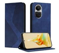 Mo-Somnus Coque pour Oppo Reno10 5G / Reno10 Pro 5G, Housse en Cuir Oppo Reno10 5G / Reno10 Pro 5G, Cuir Portefeuille Housse avec Magnétique Flip Étui à Rabat Case Etui Oppo Reno10 Pro 5G (Bleu)