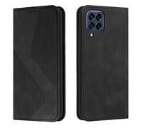 Mo-Somnus Coque pour Samsung Galaxy M33 5G, Etui Samsung Galaxy M33 5G Cuir, Housse en Cuir Portefeuille Housse avec Magnétique Flip Étui à Rabat Case Etui Samsung Galaxy M33 5G (Noir)