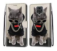 Mo-Somnus Coque pour Xiaomi Redmi Note 9S / Note 9 Pro, Etui en Cuir PU Portefeuille Housse Coque avec 360 Degrés Silicone Antichoc Protection Cover Cuir Magnétique und Flip Béquille (Chats 3)