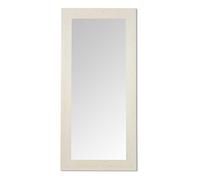 MO.WA. Miroir Mural Grand Bois 82x182 Blanc Shabby, Rustique scandinave, Pleine Longueur, Miroirs muraux Cadre Bois, Décoration Maison Couloir Salon Chambre