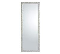 MO.WA Miroir Mural Moderne Long, fabriqué en Italie, Miroir Argent 55x145, Miroir Mural rectangulaire, Miroir Classique pour Couloir, Chambre, Salon, entrée Maison