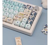 MOA 142pcs Custom PBT for Full Size Mechanical Keyboard (Blue Cow)