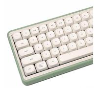 MOA Lot de 124 touches de profil en PBT avec extracteur de touches pour clavier mécanique 60 %, 75 %, 100 % (chat blanc)