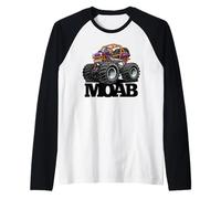 Moab Utah 4x4 Offroad Quad ATV UTV Dessin animé Manche Raglan