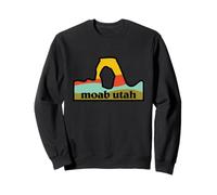 Moab Utah Arches National Park Minimaliste Emblème Extérieur Sweatshirt