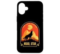 Moab Utah Live Love Explore Loup Hurlant Coque pour iPhone 16 Plus