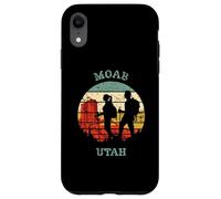 Moab Utah Randonnée Vintage Retro Sunset Design vieilli Coque pour iPhone XR