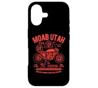 Moab Utah Route U-128 Colorado River Retro Moto Design Coque pour iPhone 17
