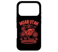 Moab Utah Route U-128 Colorado River Retro Moto Design Coque pour iPhone 17 Pro