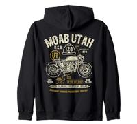 Moab Utah Route U-128 Colorado River Retro Moto Design Sweat à Capuche