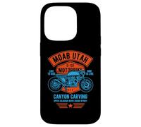 Moab Utah U-128 Moto Rétro Canyon Sculpture Coque pour iPhone 14 Pro