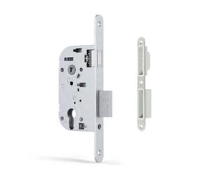 MOABI - Serrure Magnétique Encastrable Réversible Haute Résistance Dernière Génération Fermeture Silencieuse Certifiée NF Portes Intérieures et Hautes Fréquentations (Cylindre Euro Axe 40)